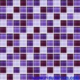 Three color ceramic tile